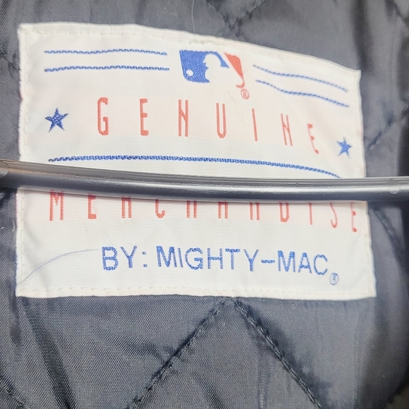 Vintage Faux Pebbled Leather Seattle Mariners Baseball Jacket Mighty Mac… - Picture 8 of 15